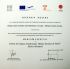 Diploma del Premio Unión Europea de Patrimonio Cultural al Museo Escolar de Pusol