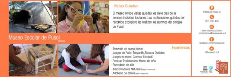 El Museu Escolar de Puçol presenta un nou catàleg d'activitats per a complementar la seua visita