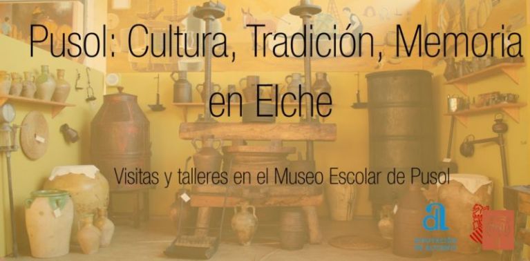 La Diputación de Alicante colabora con el Museo Escolar de Pusol con la actividad 