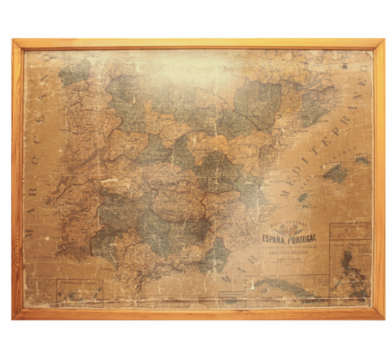 Mapa general de España y Portugal