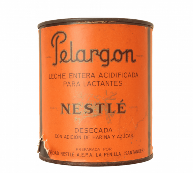 Bote de Pelargón de Nestle