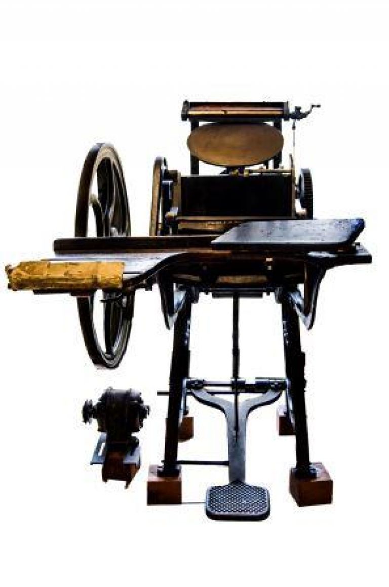 Máquina manual de impresión