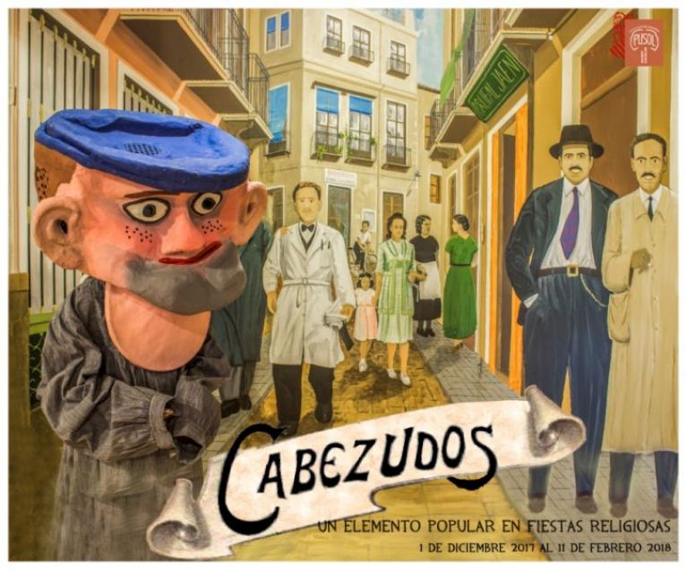 Cabezudos. Un elemento popular en fiestas religiosas