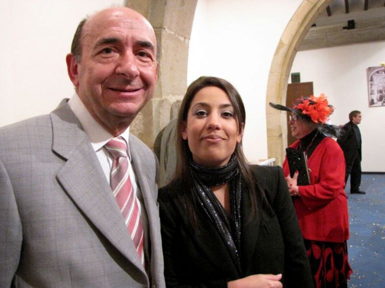 El Director del Museo Escolar de Pusol y la Coordinadora Ana M. Andreu