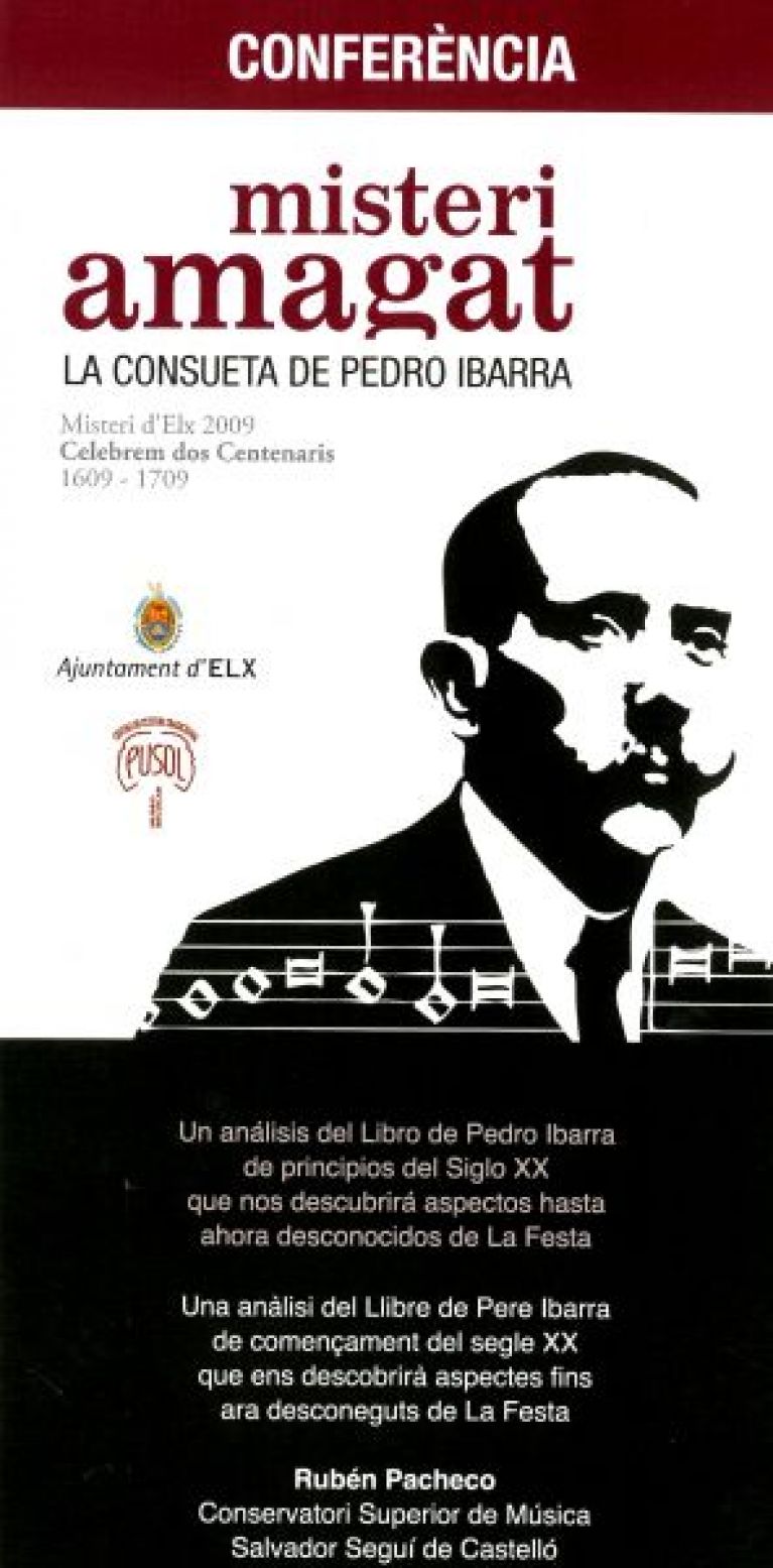 Cartel de la conferencia a cargo de Rubén Pacheco