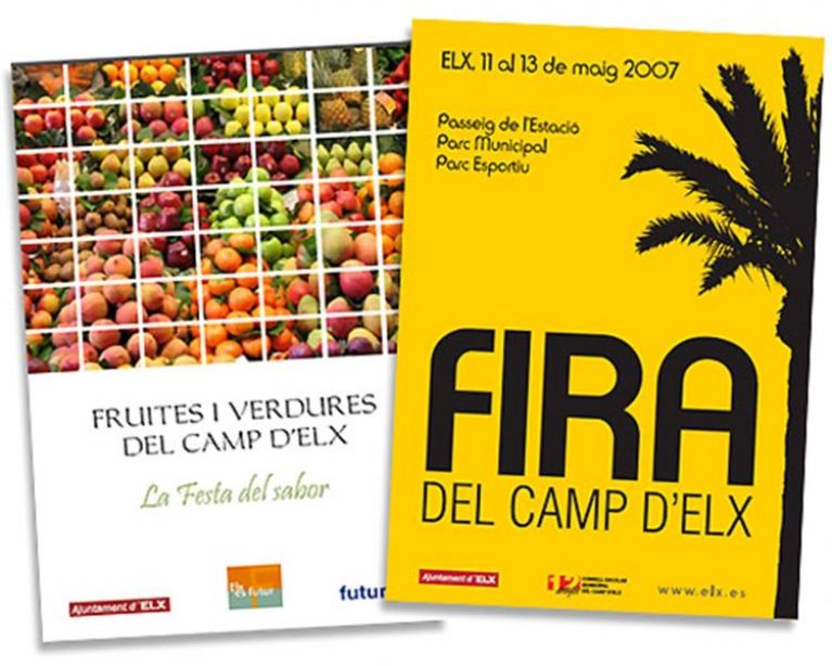 Cartel promocional de las frutas y verduras del Campo de Elche