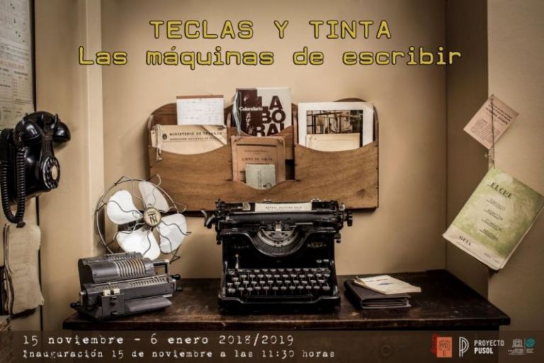 “Teclas y tinta. Las máquinas de escribir”, la nueva exposición temporal del Museo Escolar de Pusol 